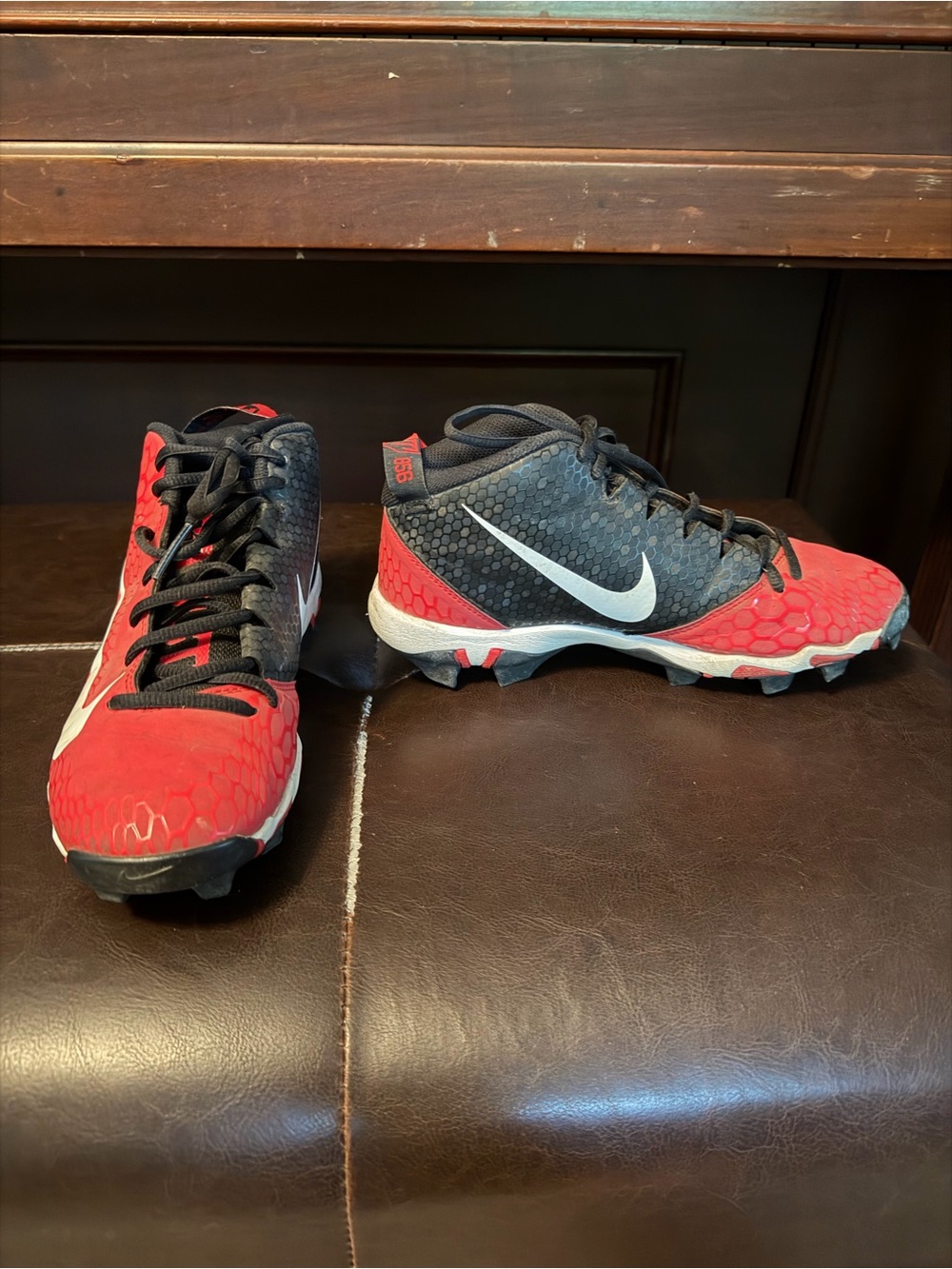 Nike Black Youth Athletic Sneakers with White Label